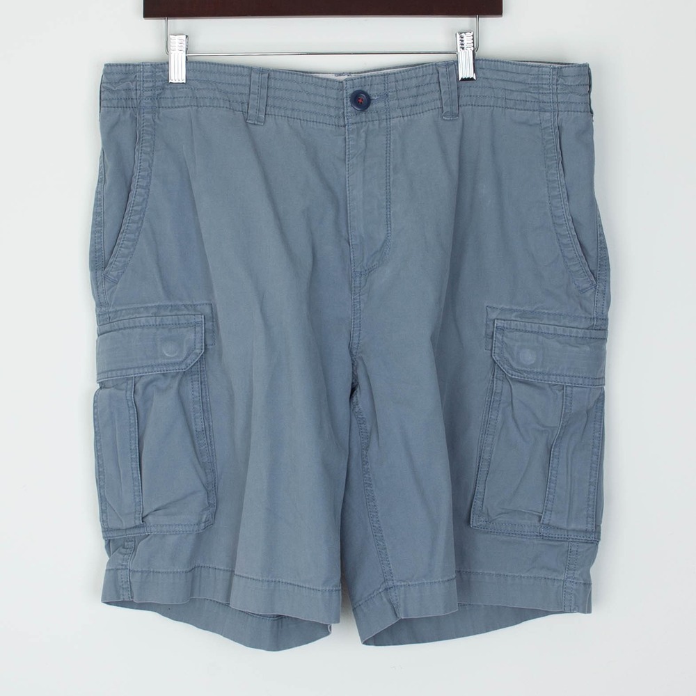 Tommy Hilfiger Mens Cargo Shorts Size 38 Blue Casual Utility Summer Outdoors Y2K